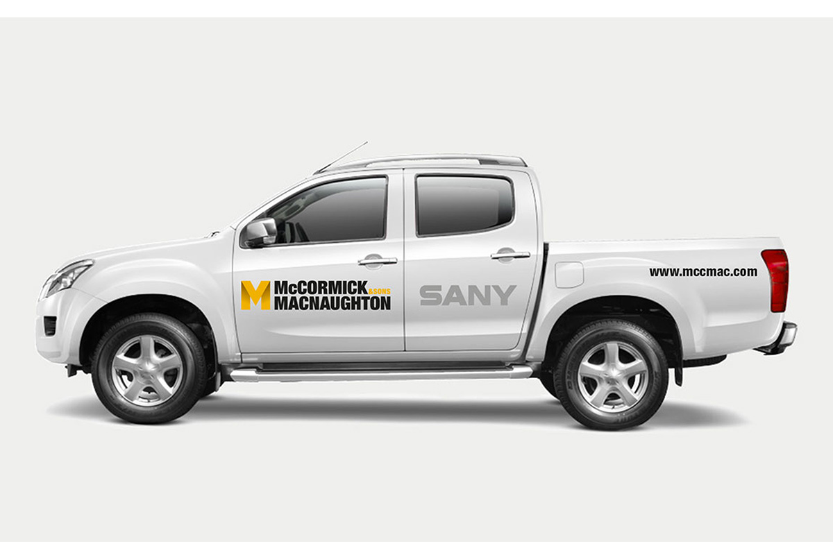 Sany Alertwatch Vehicle Graphics Design Ireland