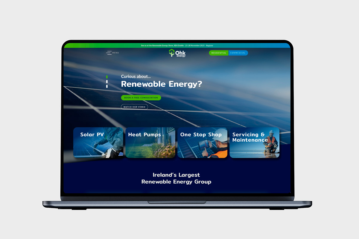 Ohk Energy Ireland Web Design